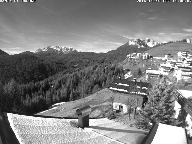 webcam - vista sulle montagne del cadore - dolomiti bellunesi